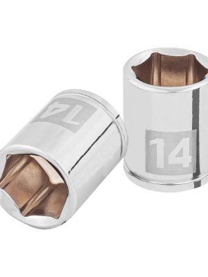 D-1414-M.jpg 100967 - Dado de 14 mm, 6 puntas, cuadro 1/4', Truper