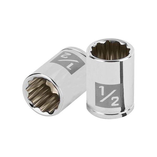 100964 - Dado de 1/2', 12 puntas, cuadro 1/4', Truper