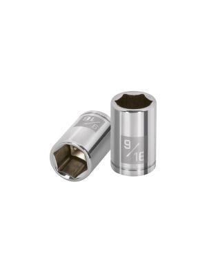 D-1418.jpg 100916 - Dado de 9/16', 6 puntas, cuadro 1/4', Truper