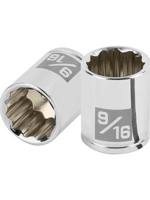 100965 - Dado de 9/16', 12 puntas, cuadro 1/4', Truper