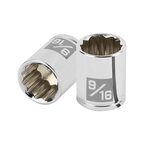 100965 - Dado de 9/16', 12 puntas, cuadro 1/4', Truper