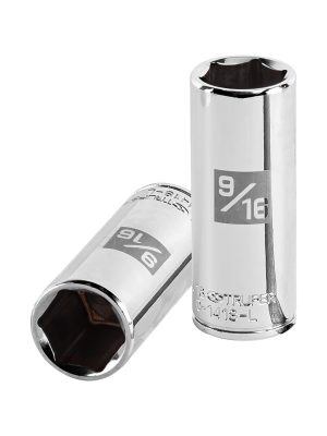 13189 - Dado largo de 9/16', 6 puntas, cuadro 1/4', Truper