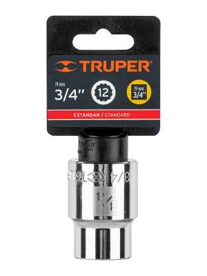 D-3424E1.jpg 13850 - Dado de 3/4', 12 puntas, cuadro 3/4', Truper