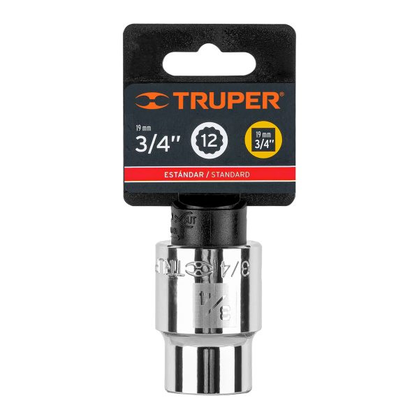 13850 - Dado de 3/4', 12 puntas, cuadro 3/4', Truper