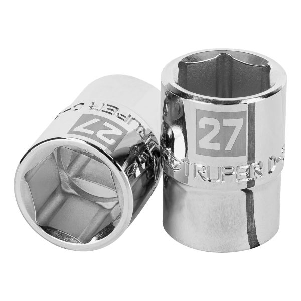 14975 - Dado de 27 mm, 6 puntas, cuadro 3/4', Truper