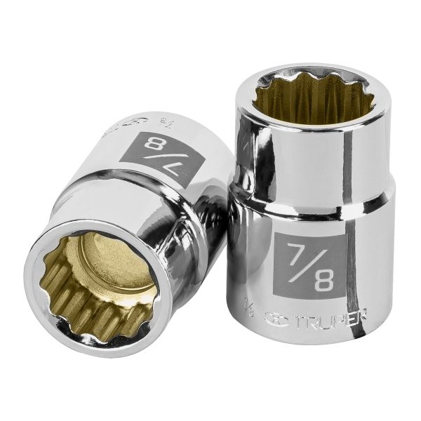 13852 - Dado de 7/8', 12 puntas, cuadro 3/4', Truper