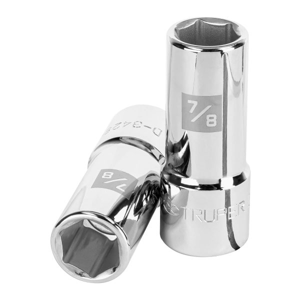 19341 - Dado largo de 7/8', 6 puntas, cuadro 3/4', Truper