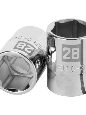 D-3428-M.jpg 14977 - Dado de 28 mm, 6 puntas, cuadro 3/4', Truper