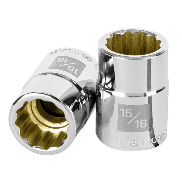 13853 - Dado de 15/16', 12 puntas, cuadro 3/4', Truper