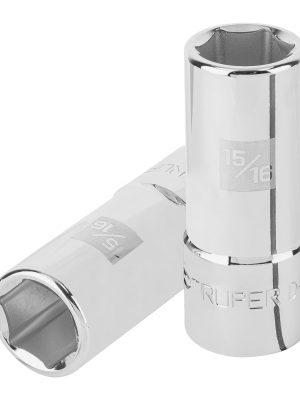 19342 - Dado largo de 15/16', 6 puntas, cuadro 3/4', Truper