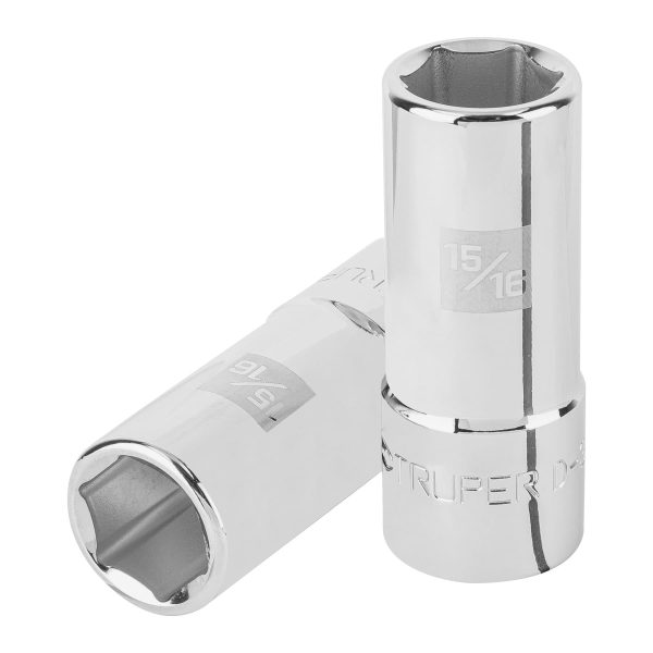 19342 - Dado largo de 15/16', 6 puntas, cuadro 3/4', Truper