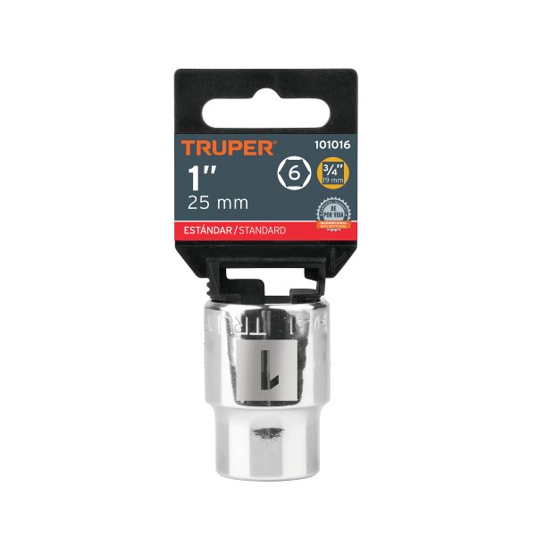 101016 - Dado de 1', 6 puntas, cuadro 3/4', Truper