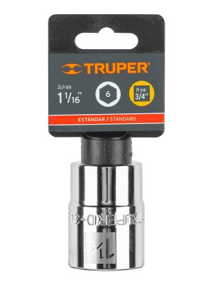 D-3434-HE1.jpg 13825 - Dado de 1-1/16', 6 puntas, cuadro 3/4', Truper