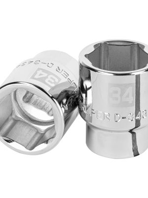 D-3434-M.jpg 14985 - Dado de 34 mm, 6 puntas, cuadro 3/4', Truper