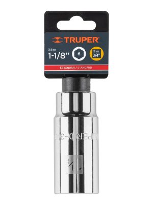 D-3436-HLE1.jpg 19345 - Dado largo de 1-1/8', 6 puntas, cuadro 3/4', Truper