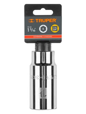 13886 - Dado largo de 1-3/16', 6 puntas, cuadro 3/4', Truper