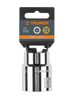 D-3440-HE1.jpg 13828 - Dado de 1-1/4', 6 puntas, cuadro 3/4', Truper