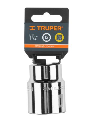 D-3440E1.jpg 13858 - Dado de 1-1/4', 12 puntas, cuadro 3/4', Truper