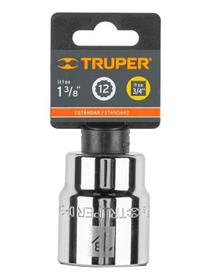 13860 - Dado de 1-3/8', 12 puntas, cuadro 3/4', Truper