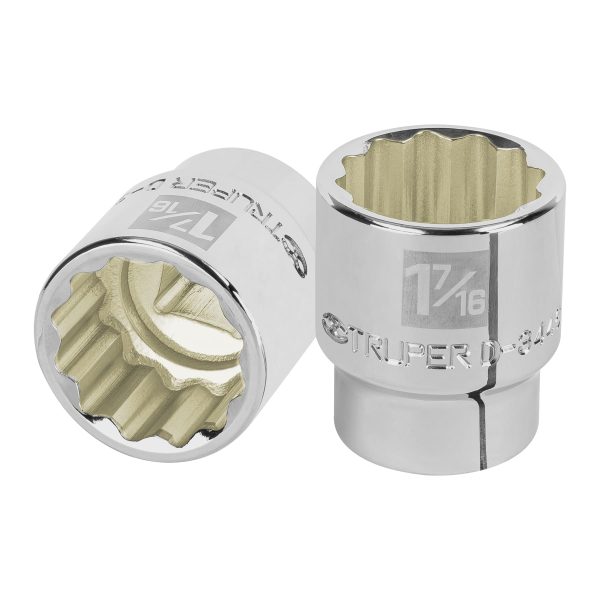 13861 - Dado de 1-7/16', 12 puntas, cuadro 3/4', Truper