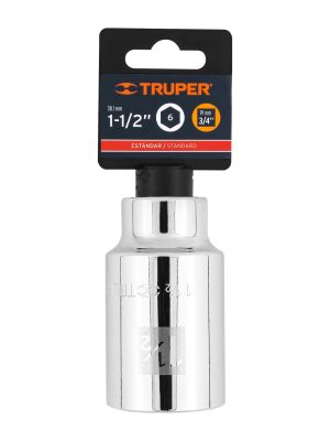 D-3448-HLE1.jpg 19347 - Dado largo de 1-1/2', 6 puntas, cuadro 3/4', Truper