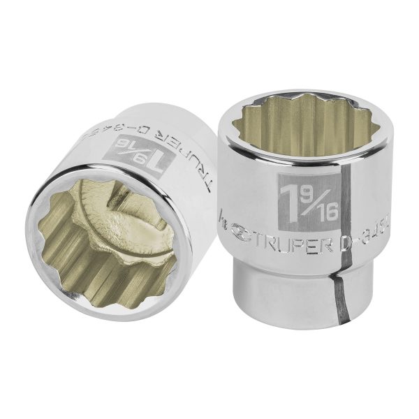 13863 - Dado de 1-9/16', 12 puntas, cuadro 3/4', Truper