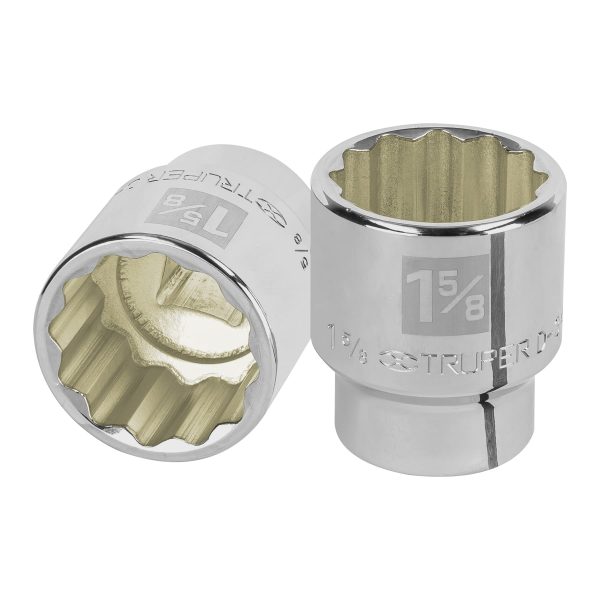 13864 - Dado de 1-5/8', 12 puntas, cuadro 3/4', Truper