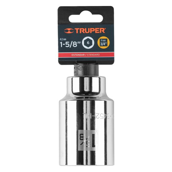 19349 - Dado largo de 1-5/8', 6 puntas, cuadro 3/4', Truper