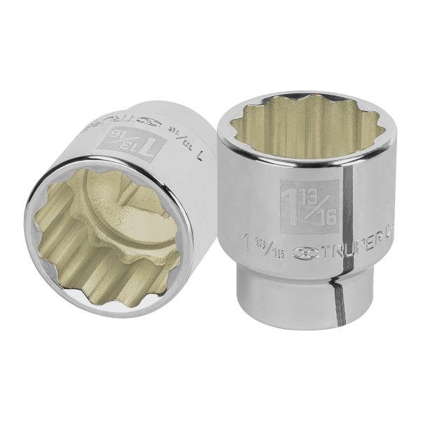 13867 - Dado de 1-13/16', 12 puntas, cuadro 3/4', Truper