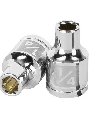 13605 - Dado de 1/4', 6 puntas, cuadro 3/8', Truper