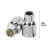 13672 - Dado de 8 mm, 6 puntas, cuadro 3/8', Truper