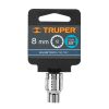13628 - Dado de 8 mm, 12 puntas, cuadro 3/8', Truper