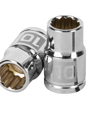 13630 - Dado de 10 mm, 12 puntas, cuadro 3/8', Truper