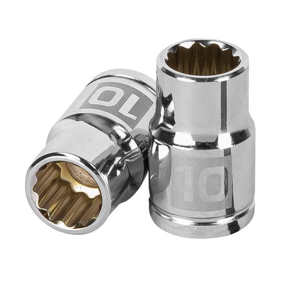 13630 - Dado de 10 mm, 12 puntas, cuadro 3/8', Truper