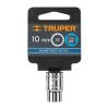 13630 - Dado de 10 mm, 12 puntas, cuadro 3/8', Truper