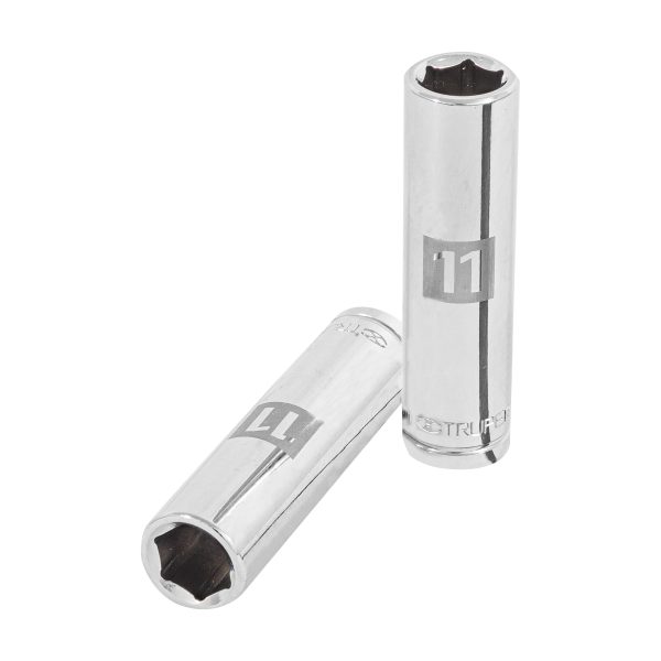 13771 - Dado largo de 11 mm, 6 puntas, cuadro 3/8', Truper