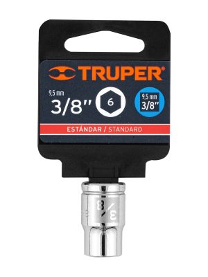 13607 - Dado de 3/8', 6 puntas, cuadro 3/8', Truper