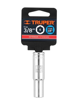 13712 - Dado largo de 3/8', 6 puntas, cuadro 3/8', Truper