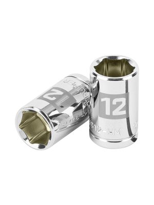 13676 - Dado de 12 mm, 6 puntas, cuadro 3/8', Truper