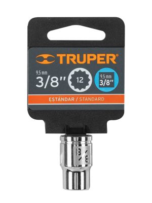 D-3812E1.jpg 13582 - Dado de 3/8', 12 puntas, cuadro 3/8', Truper