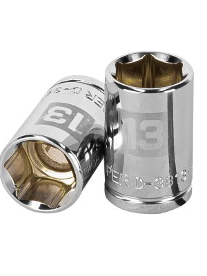 13677 - Dado de 13 mm, 6 puntas, cuadro 3/8', Truper