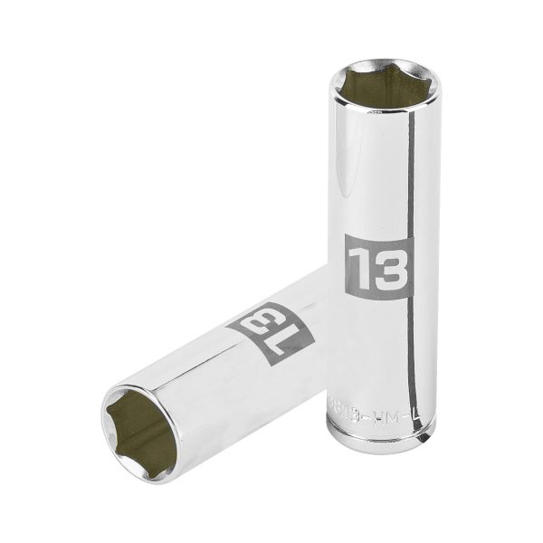 13773 - Dado largo de 13 mm, 6 puntas, cuadro 3/8', Truper