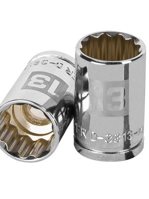 13633 - Dado de 13 mm, 12 puntas, cuadro 3/8', Truper