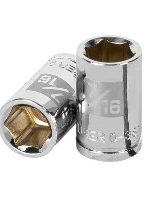 13608 - Dado de 7/16', 6 puntas, cuadro 3/8', Truper