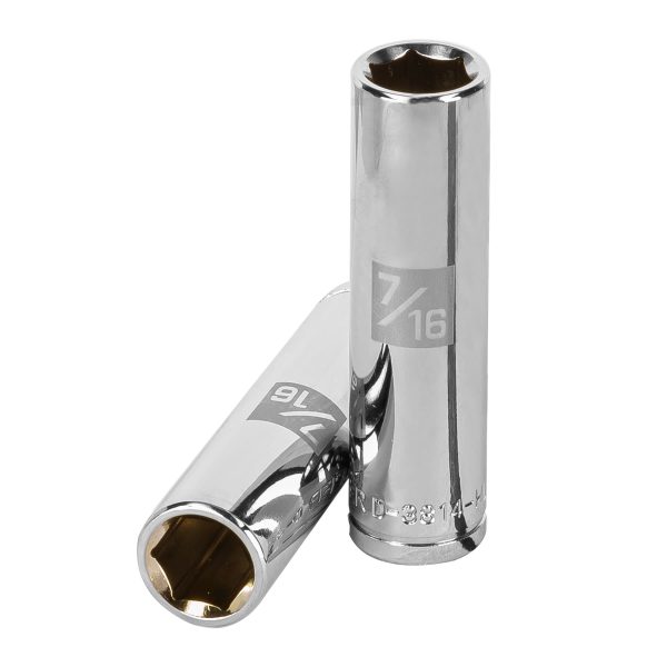 13713 - Dado largo de 7/16', 6 puntas, cuadro 3/8', Truper