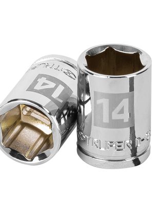 13678 - Dado de 14 mm, 6 puntas, cuadro 3/8', Truper