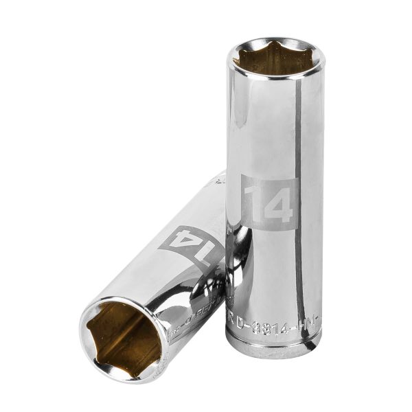 13774 - Dado largo de 14 mm, 6 puntas, cuadro 3/8', Truper