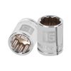 13635 - Dado de 15 mm, 12 puntas, cuadro 3/8', Truper