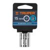 13635 - Dado de 15 mm, 12 puntas, cuadro 3/8', Truper