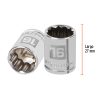 13636 - Dado de 16 mm, 12 puntas, cuadro 3/8', Truper